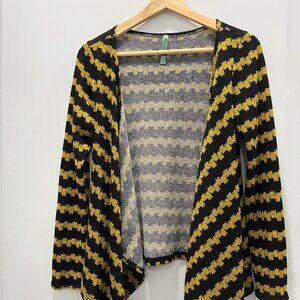 Modcloth Black & Goldenrod Cardigan
